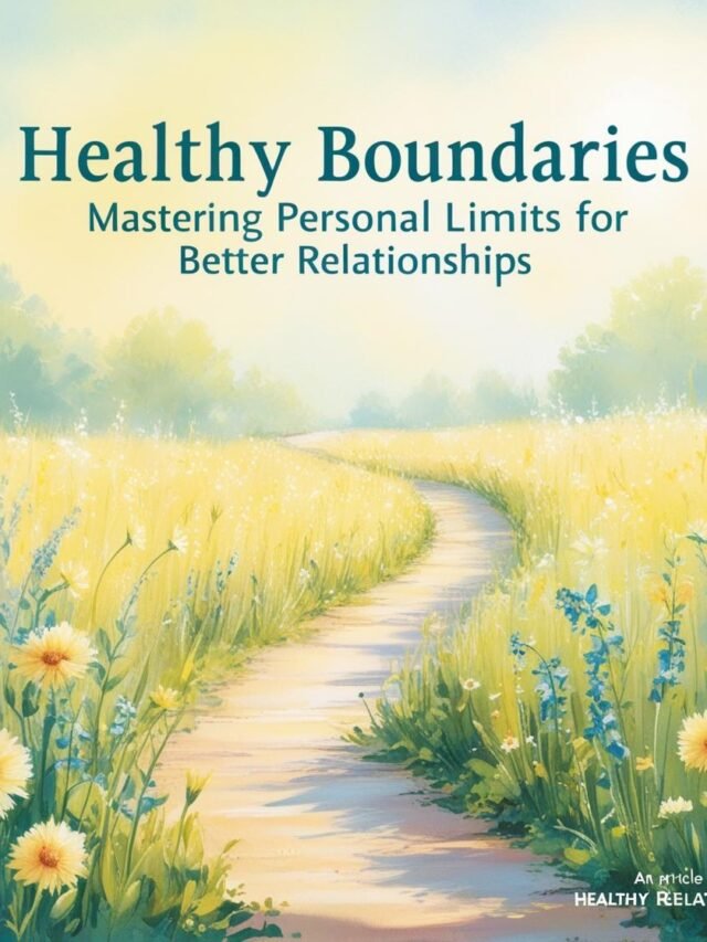 Healthy Boundaries| Mastering Personal Limits for Better Relationships